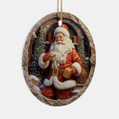 Klassieke kerstversiering keramisch ornament (Rechts)