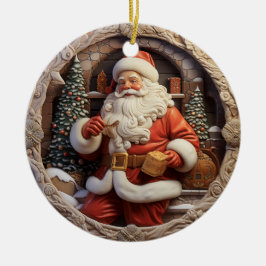 Klassieke kerstversiering keramisch ornament