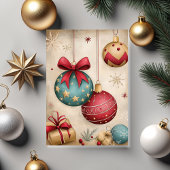 Klassieke kerstversiering schat  kaart