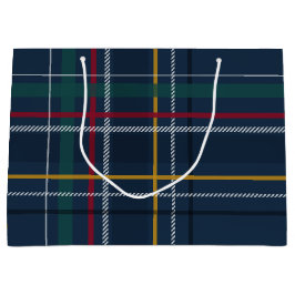 Klassieke kerstviinkster groot cadeauzakje