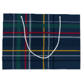 Klassieke kerstviinkster groot cadeauzakje (Achterkant)