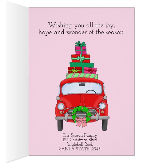 Klassieke kerstwagen (Binnen (Rechts))