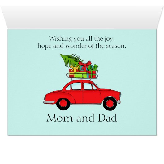  klassieke kerstwagen (Binenzijde Horizontaal (Onderkant))