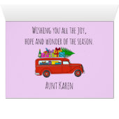 klassieke kerstwagen (Binenzijde Horizontaal (Onderkant))