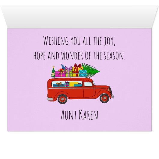  klassieke kerstwagen (Binenzijde Horizontaal (Onderkant))