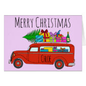  klassieke kerstwagen (Voorkant Horizontaal)