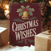 Klassieke Kerstwensen  Bell Feestdagen Kaart