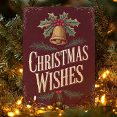 Klassieke Kerstwensen  Bell Feestdagen Kaart