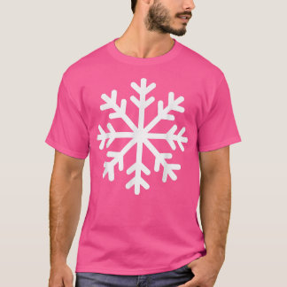 Klassieke kerstwinter Snowflake Costume Pajamas T-shirt