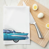 Klassieke keukenhanddoek 1957 Chevy Bel Aire (Quarter Fold)
