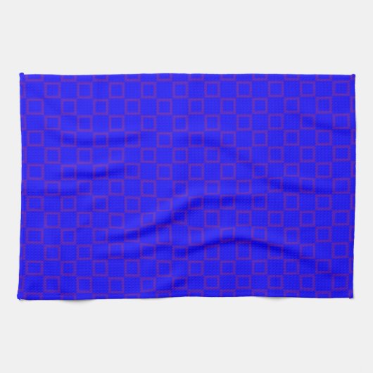 Klassieke keukenhanddoek met blauw Abstract Design (Horizontaal)