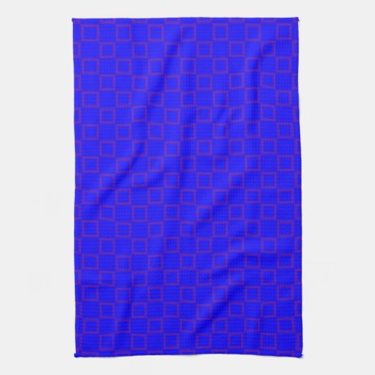 Klassieke keukenhanddoek met blauw Abstract Design (Verticaal)