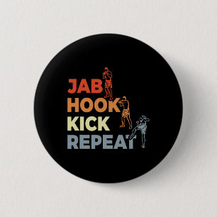 Klassieke kickbokstermen Kickboksliefhebber Mar Ronde Button 5,7 Cm