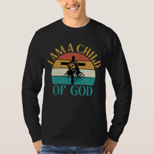 Klassieke "Kind van God"-T-shirt ontwerp vectorill T-shirt