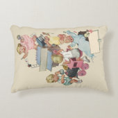 Klassieke kinderen die plezier hebben met speelgoe accent kussen (Voorkant)