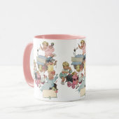 Klassieke kinderen die plezier hebben met speelgoe mok (Voorkant links)