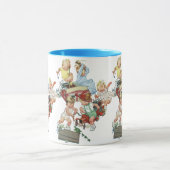 Klassieke kinderen die spelen met brandweerwagens mok (Midden)