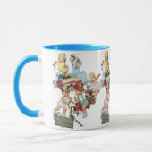 Klassieke kinderen die spelen met brandweerwagens mok (Links)