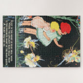 Klassieke Kinderen met Vleugelige Fee Legpuzzel (Horizontaal)