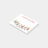 Klassieke kinderkunst Persoonlijk bericht van de l Post-it® Notes (Schuin)
