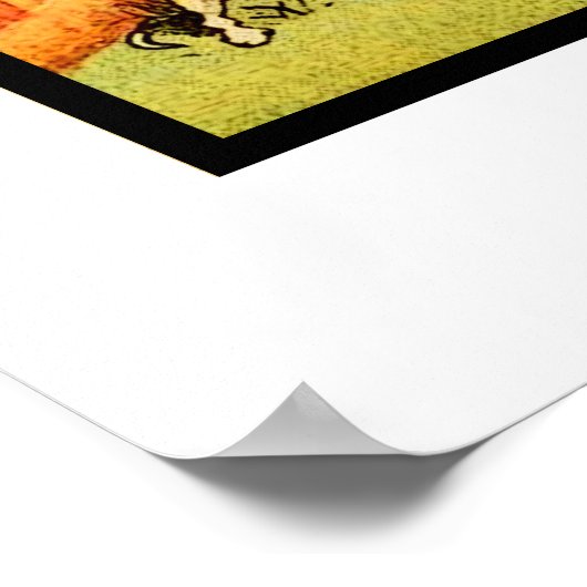 Klassieke kinderrijm kunst De kat en de viool Poster (Hoek)