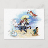 Klassieke kinderrijmpje Hey Diddle, Kat Fiddle kun Briefkaart (Voorkant)