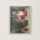 Klassieke kinderrijmpje Little Miss Muffet Spin Nu Legpuzzel (Verticaal)