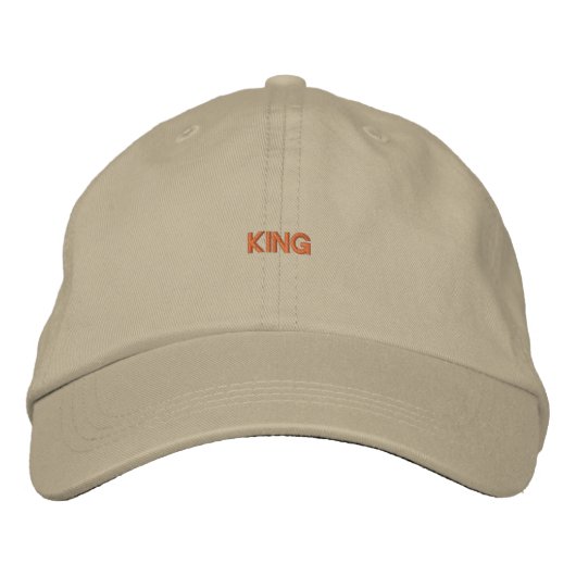 Klassieke "KING" Khaki Cotton Pet (Voorkant)