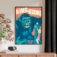 Klassieke  King Kong Retro Film Poster