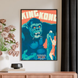 Klassieke  King Kong Retro Film Poster