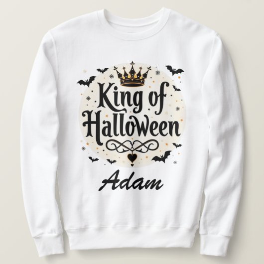 Klassieke King of Halloween Custom Name Shirt (Design voorkant)
