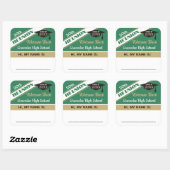 Klassieke klas reünie Naam sticker sticker (Vel)