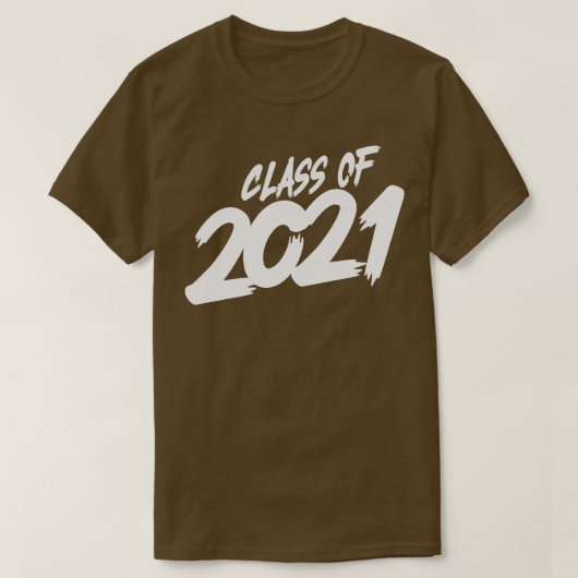 Klassieke Klasse van 2021 T-shirt (Design voorkant)