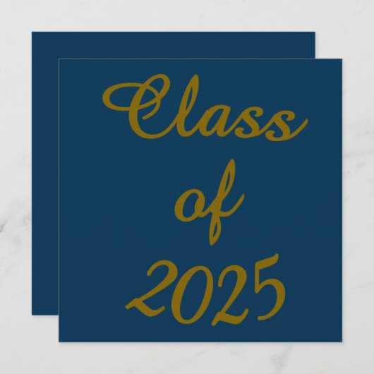 Klassieke klasse van 202X Flat Kaart (Voorkant / Achterkant)