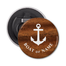 Klassieke klassieke kast anker wood stijl button flesopener