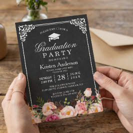 Klassieke Klassieke Lijst Floral Gradual Party Kaart