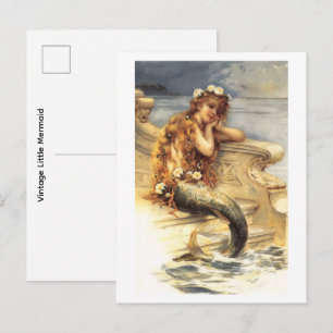 Klassieke Kleine Zeemeermin Briefkaart