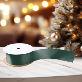 Klassieke kleuren - Blauwgroen groen - Solid Satin Satijnen Lint