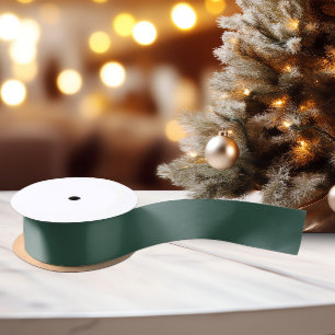 Klassieke kleuren - Blauwgroen groen - Solid Satin Satijnen Lint