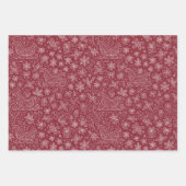 Klassieke kleuren Doodle kerstpatroon Inpakpapier Vel (Voorkant)