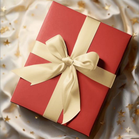 Klassieke kleuren - Helder rood - Solid Roll Cadeaupapier