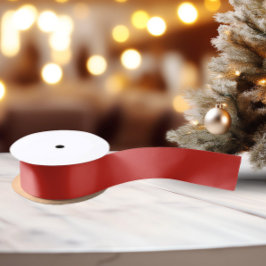 Klassieke kleuren - Helder rood - Solid Satin Lint