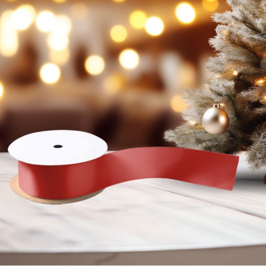 Klassieke kleuren - Helder rood - Solid Satin Lint
