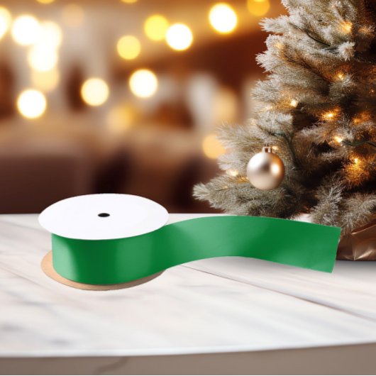 Klassieke kleuren - Heldergroen - Solid Satin Lint