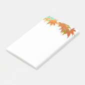 Klassieke kleuren Japanse maapelbladeren blauw Post-it® Notes (Schuin)