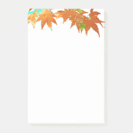 Klassieke kleuren Japanse maapelbladeren blauw Post-it® Notes