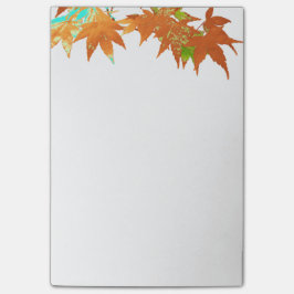 Klassieke kleuren Japanse maapelbladeren blauw Post-it® Notes