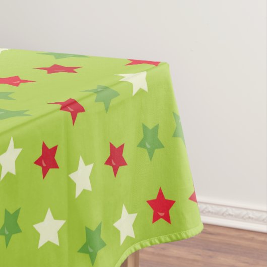 Klassieke kleuren kerstfeestdag Tablecloth Tafelkleed (Voorbeeld)