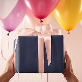 Klassieke kleuren - Klassiek donkerblauw - Solid R Cadeaupapier