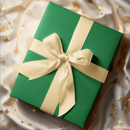 Klassieke kleuren - Traditioneel groen - Solid Rol Cadeaupapier